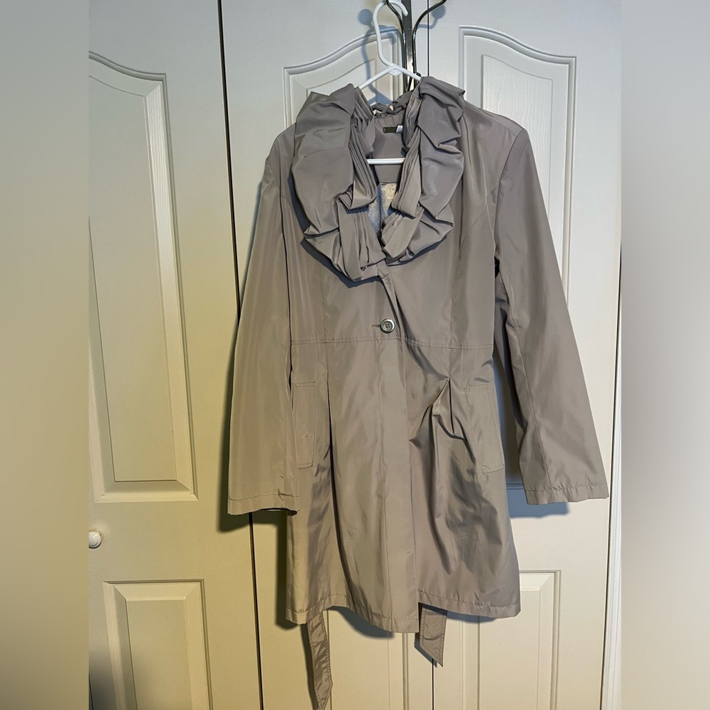 NWT Johnston & Murphy Women's Taupe Trench Coat